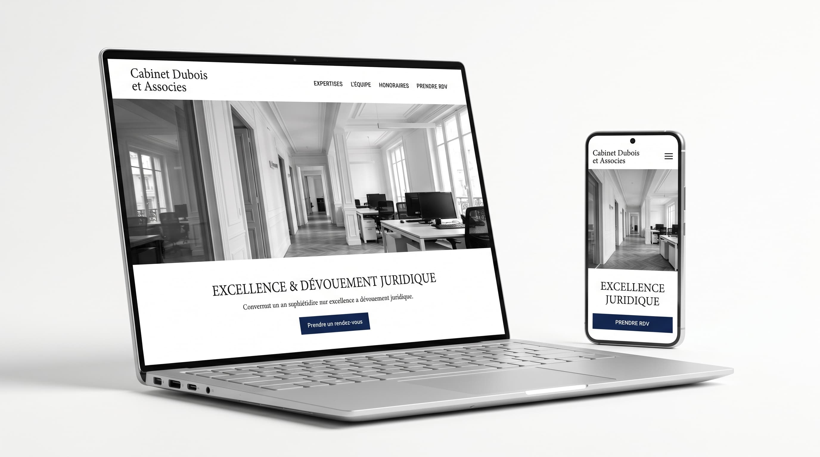 Exemple de site sur-mesure — Cabinet Dubois & Associés